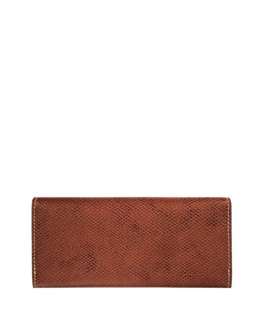 Longchamp Brown Épure Long Continental Wallet