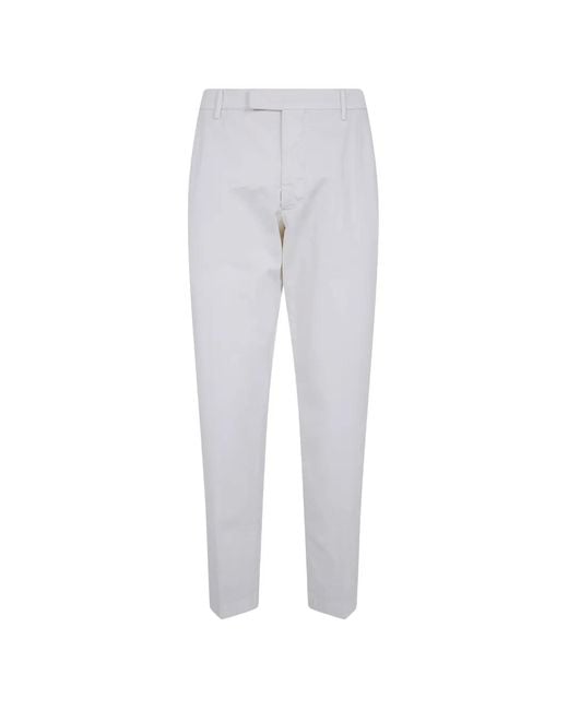 Michael Coal Gray Button-Fastening Trousers for men