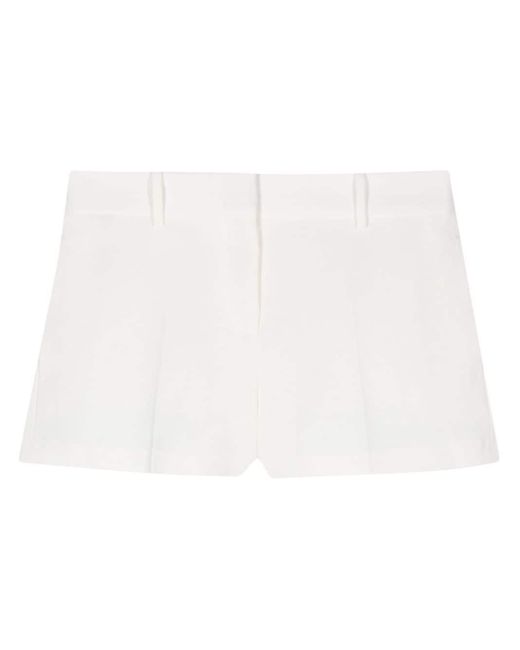 Ermanno Scervino White Tailored Mini Shorts