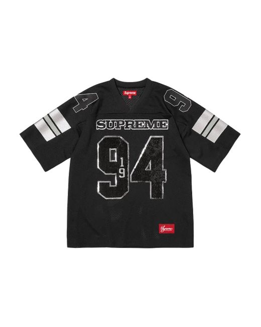 メンズ Supreme Spiderweb Football Tシャツ ブラック | Lyst
