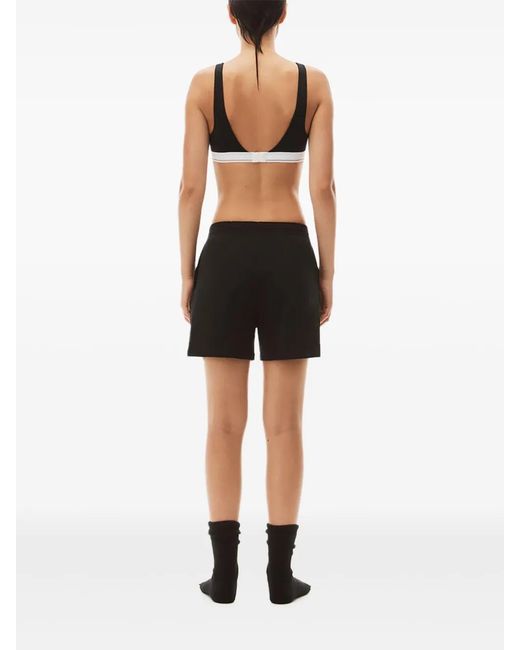 Alexander Wang Black Elasticated-Waistband Shorts