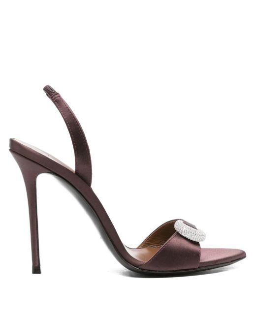 Giuseppe Zanotti ビジュートリム スリングバックサンダル 100mm Metallic