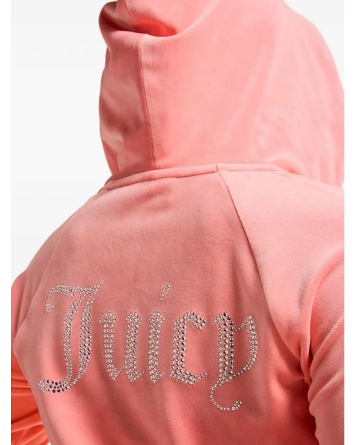 Juicy Couture Pink Zip-Fastening Hoodie