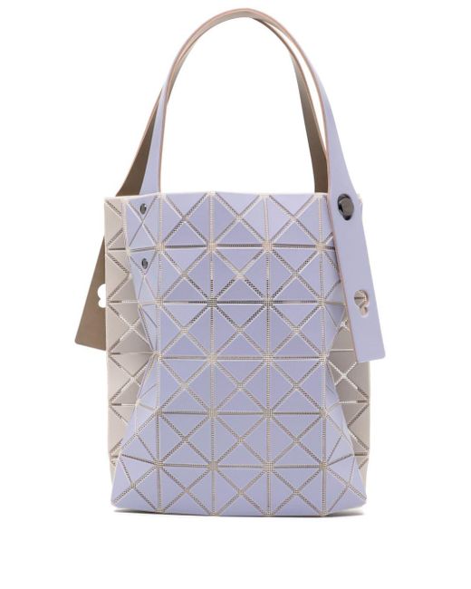 Bao Bao Issey Miyake Purple Shopper mit geometrischem Design