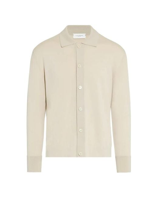 Paolo Pecora White Loose-Fit Knitted Shirt for men