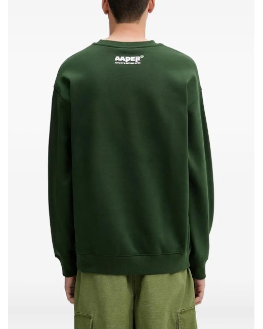 Aape By A Bathing Ape Sweater Met Logo En Aap in het Green voor heren