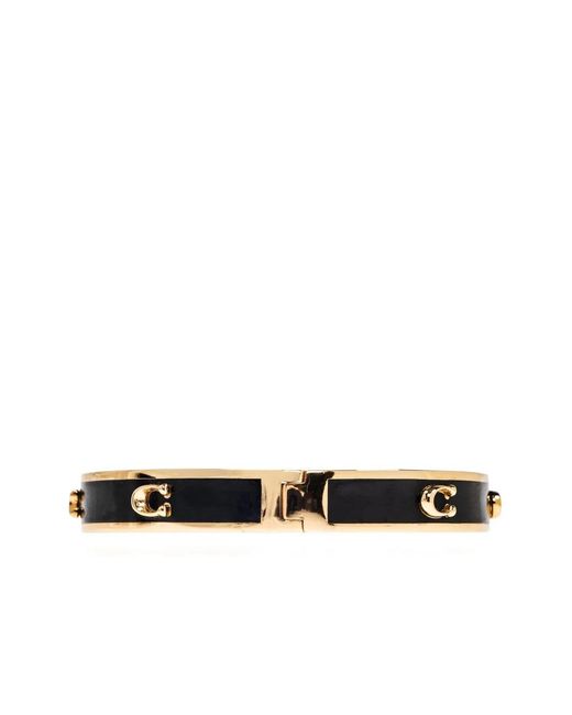 COACH White Logo-Embossed Bracelet