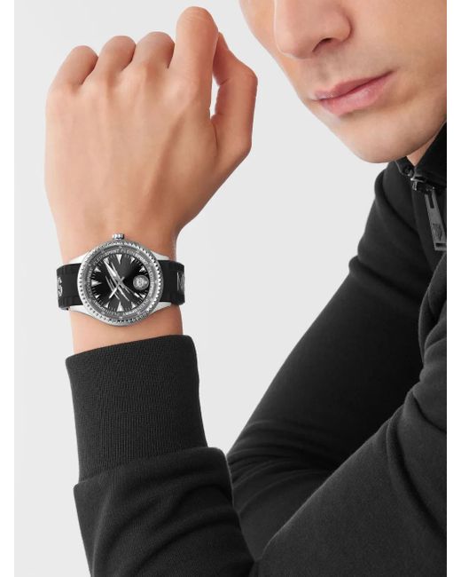 Philipp Plein Black Lineman 45Mm for men