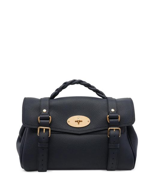 Mulberry Blue Sac À Bandoulière Alexa À Fini Grainé