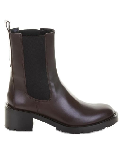 Guglielmo Rotta Black Elastic-panel leather chelsea boots