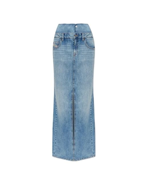 DIESEL Blue De-Spivey Denim Skirt
