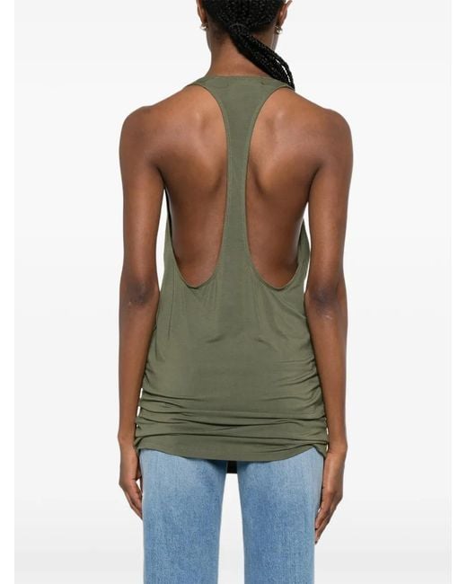 EB DENIM Green Valley Racer-Back Mini Dress