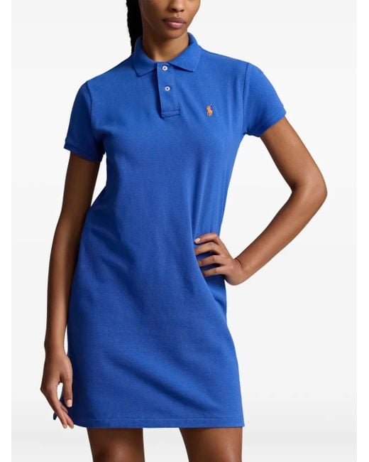 Polo Ralph Lauren Blue Polo Short Sleeves Mini Dress