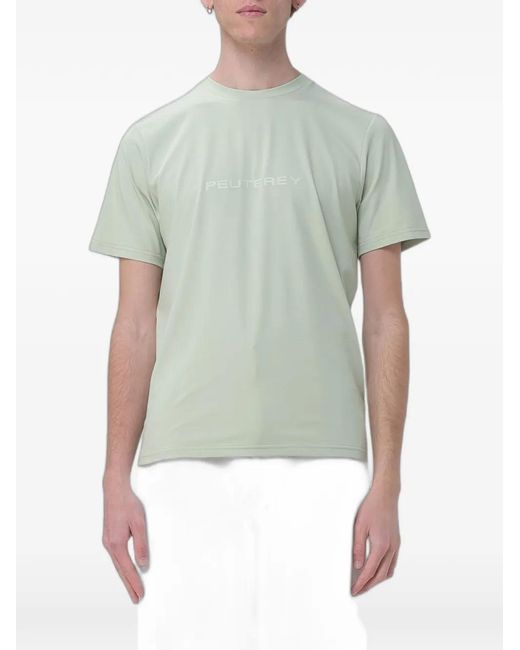 Peuterey Green Otago Logo-Print T-Shirt for men