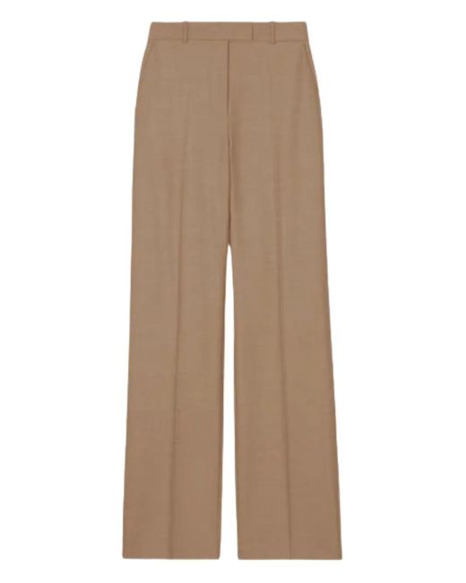Frankie Shop Natural Pressed-Pleat Trousers