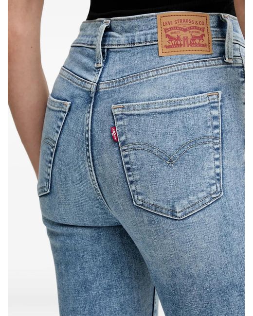 Levi's Blue 720 Righ Rise Five-Pocket Jeans