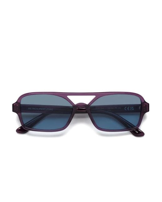 Retrosuperfuture Blue Vico Pilotenbrille