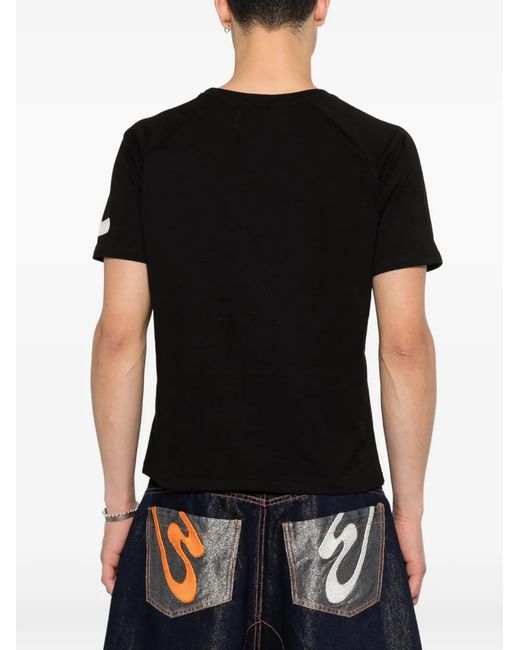 PDF Black Graphic-Print T-Shirt for men