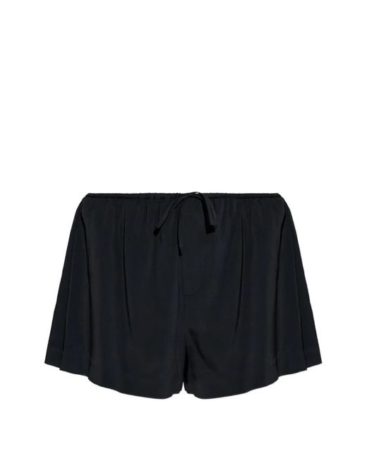 Alexander Wang Black Drawstring-Waist Shorts