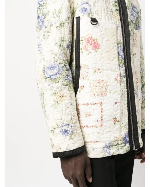 Plumífero Boutis con motivo floral MARINE SERRE de hombre de color Natural