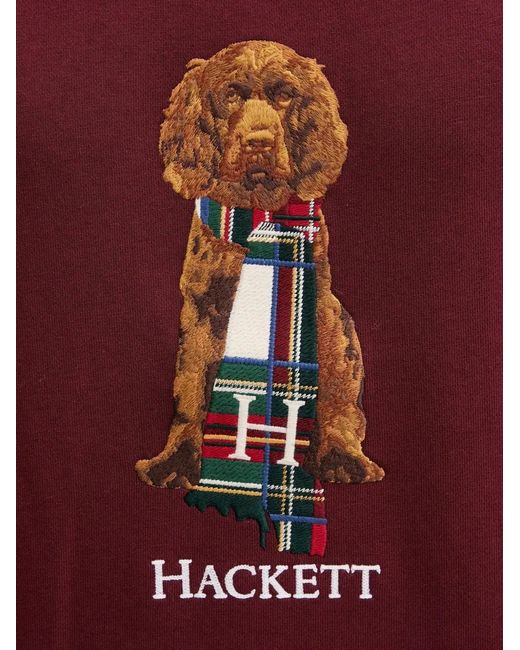 Hackett Red Graphic-Print Sweatshirt for men