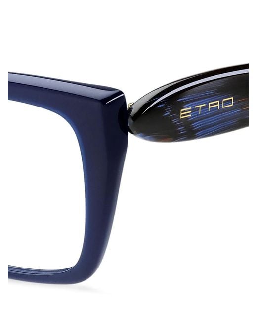 Etro Blue Square Frames