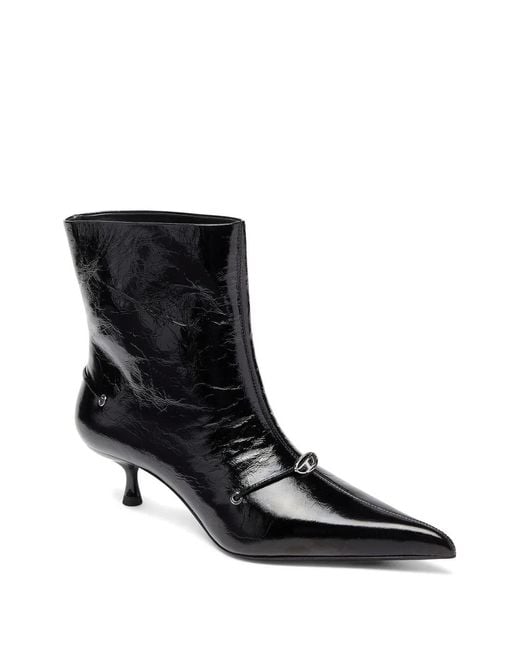 DIESEL Black D-Jewels Pointed-Toe Ankle Boots