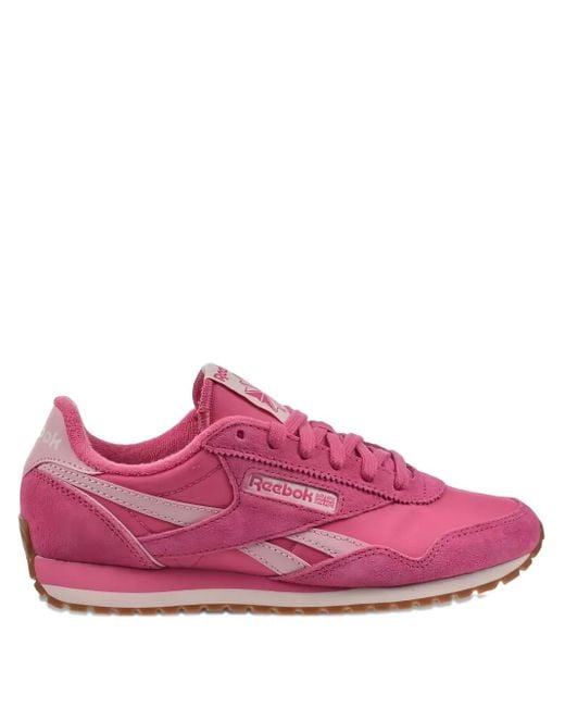 Reebok Pink Classic Az Leather Sneakers