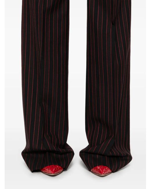 Alexander McQueen ピンストライプ パンツ Black