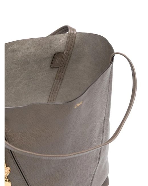 Chloé Gray Spin Large Tote Bag