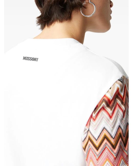 Missoni コントラストスリーブ Tシャツ White