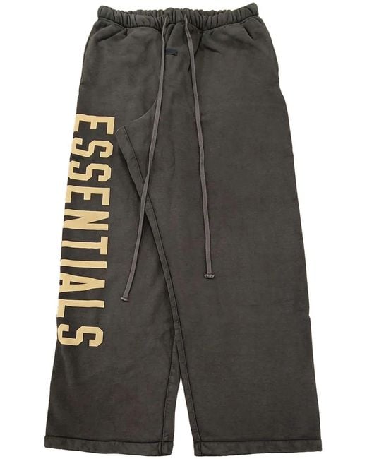 Fear Of God Gray Logo-Print Track Pants for men