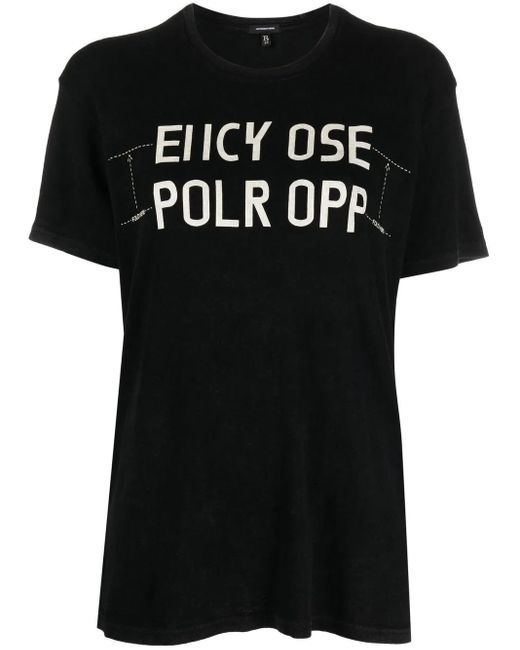 R13 Black T-Shirts