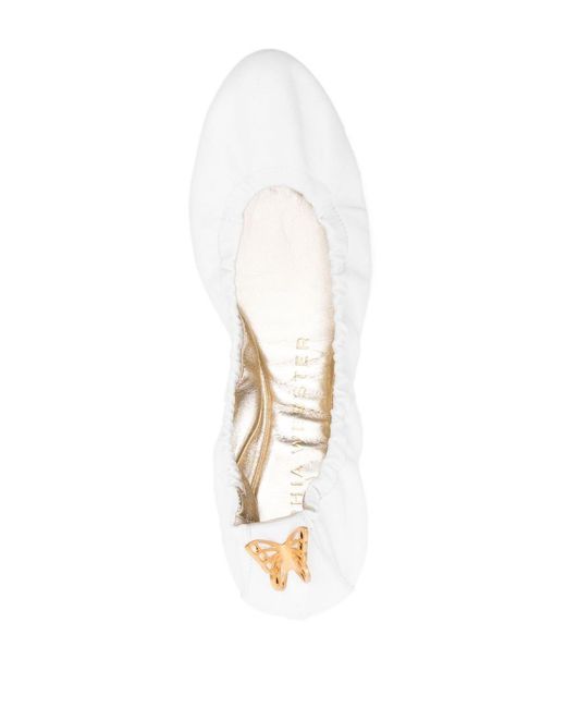 Sophia Webster White Mariposa Ballerina Shoes