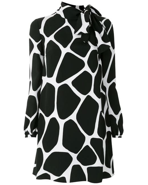 Valentino Garavani Multicolor Monogram-print Silk-satin Mini Dress