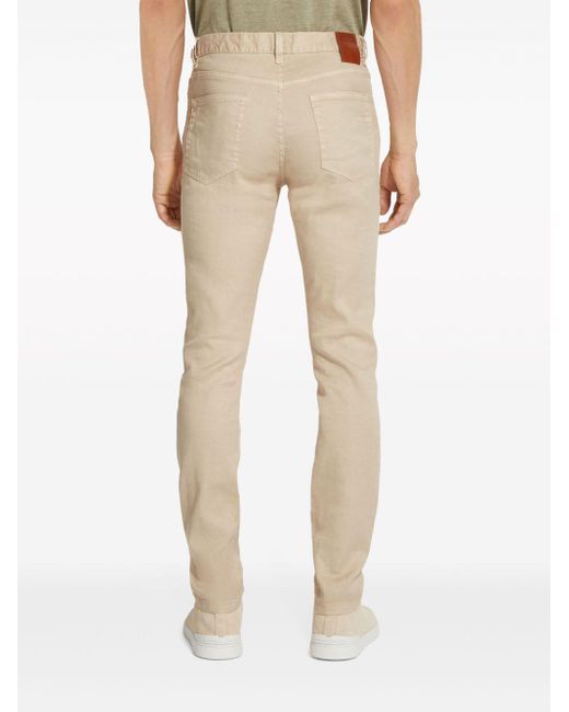 Zegna Natural Roccia Mid-rise Skinny Jeans for men