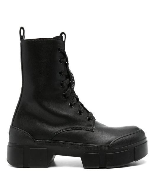 Vic Matié Black 40Mm Lace-Up Chunky-Sole Boots