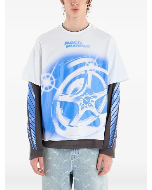 PUMA Blue X Fast & Furious T-Shirt for men