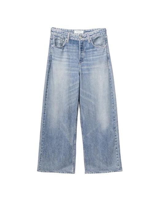 Rag & Bone Blue Pantalon De Jogging Rb Miramar Andi À Coupe Ample