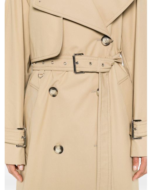 Sportmax Natural Belted Cotton Trench Coat