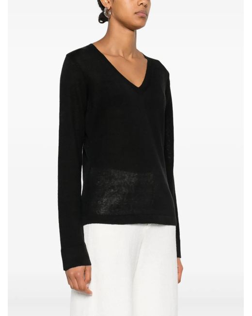 Max Mara Black Zaffiro Top