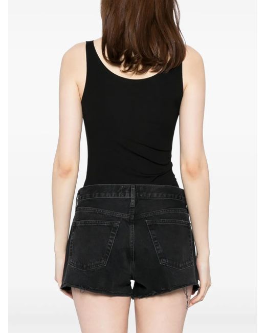 Agolde Black Parker Vintage Cut-Off Short