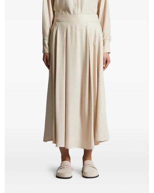 Peserico Natural Pleated Skirt