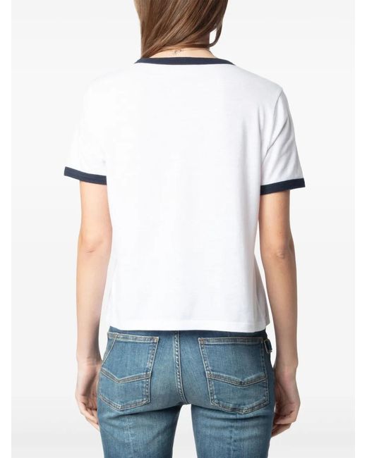 Zadig & Voltaire White Woos Devil T-Shirt