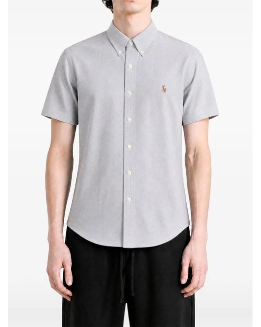 Polo Ralph Lauren White Chemise À Logo Brodé for men