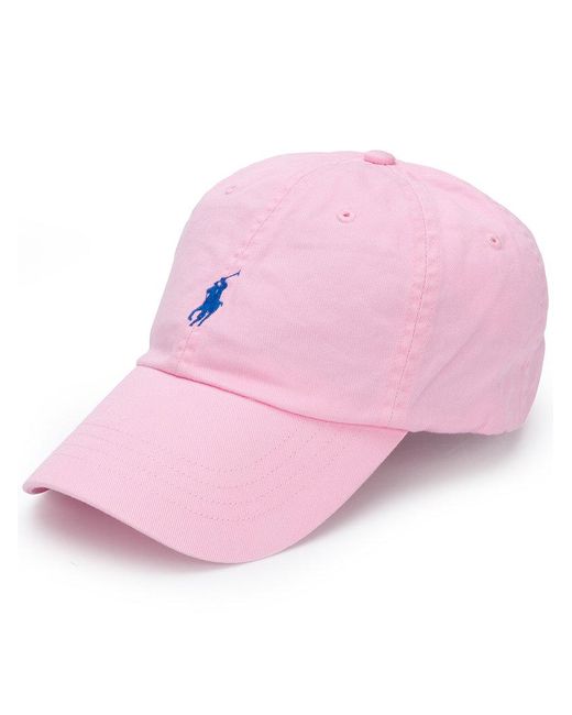 Cappello da baseball con logo ricamato di Polo Ralph Lauren in Pink