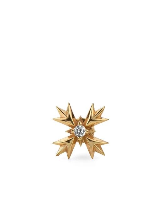 Emanuele Bicocchi Metallic Crest Crystal-Embellished Earring
