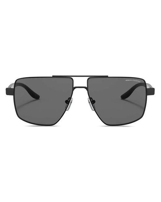 ARMANI EXCHANGE Gray Square-Frame Sunglasses for men