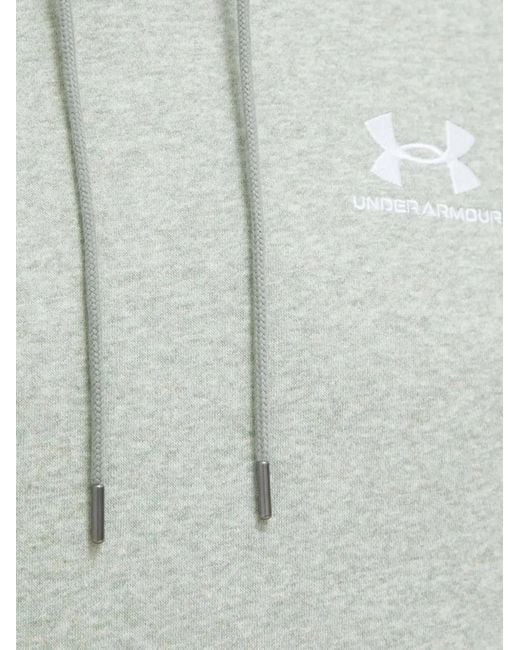 Under Armour Gray Ua Icon Logo-Print Drawstring Hoodie for men