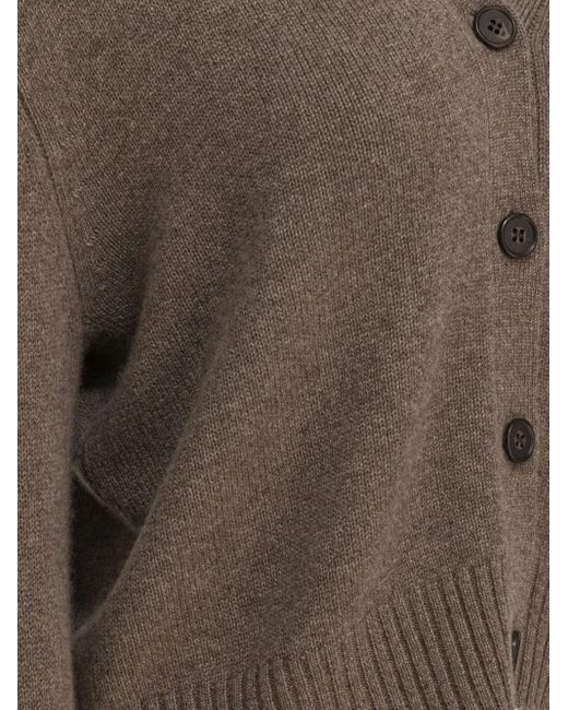 Lisa Yang Brown Cardigan aus Kaschmir